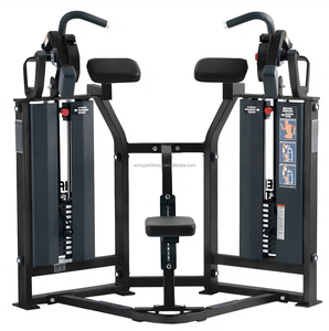 อุปกรณ์ออกกำลังกายแบบปรับได้สำหรับบริหารกล้ามเนื้อไบเซ็ปส์ด้านข้าง ใช้ระบบเหล็กน้ำหนักแบบ ISO สำหรับการฝึกความแข็งแรงของแขนและหลัง เหมาะสำหรับใช้งานเชิงพาณิชย์ <span class=keywords><strong>HYPER</strong></span> FITNESS - Product Image 1