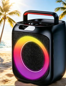 Caja de Subwoofer de 6.5 Pulgadas Amplificada con Luces LED de Colores Intermitentes, Altavoz de Plástico Profesional Tipo <span class=keywords><strong>Boombox</strong></span> 3 - Product Image 1
