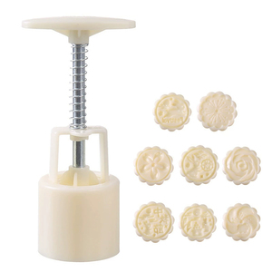 Bán buôn 3D Tự làm nhà MOONCAKE khuôn hoa hình nướng khuôn tay ép Fudge bánh fondant khuôn nhà bếp tiện ích Cookie cutter - Product Image 1