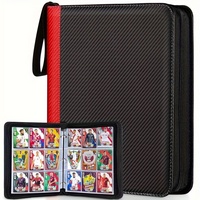 Carpeta MIO Premium de 9 Bolsillos con Cierre Superior de Cuero PU para Tarjetas Coleccionables, para Accesorios de Tarjetas TCG
