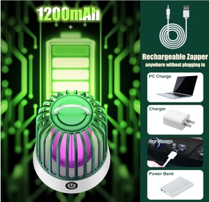 USB Rechargeable Indoor LED Lantern Light <strong>Fly</strong> Zappers 2-in-1 <strong>Electronic</strong> Mosquito Fruit <strong>Flies</strong> <strong>Killer</strong> for Home Kitchen Patio - Product Image 5