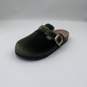 Zoccoli in <span class=keywords><strong>Velluto</strong></span> Personalizzati con Suola in PVC Resistente, Processo di Incollaggio a Freddo, Mules in <span class=keywords><strong>Velluto</strong></span> per <span class=keywords><strong>Donna</strong></span> - Product Image 6