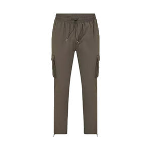 Pantalones Cargo de Tela Oxford Regular Corte Regular para Hombre con Bolsillos Laterales Discretos, Transpirables y de Estilo Casual Contemporáneo - Product Image 6