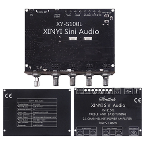 XY-S100L Xinyi Sini เครื่องขยายเสียง2.1ช่องสัญญาณ, สัญญาณเสียง BT บอร์ดโมดูลซับวูฟเฟอร์เสียงสูงและต่ำ - Product Image 6