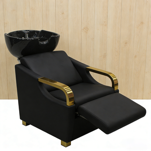 Poltrona da Salone di Lusso con Poggiapiedi Regolabile, Sedia Reclinabile da Barbiere per Saloni di Bellezza e Parrucchieri - Product Image 6