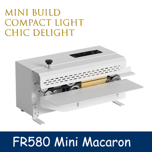 เครื่องซีลความร้อนต่อเนื่องแบบตั้งโต๊ะขนาดเล็ก รุ่น HIPAC FR580 แบบอัตโนมัติเต็มรูปแบบ สำหรับซีลถุงฟอยล์พลาสติกบรรจุเครื่องดื่มเชิงพาณิชย์ - Product Image 3