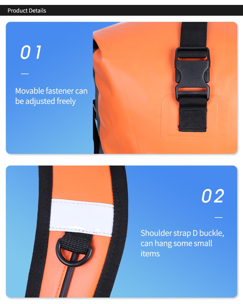 Custom Outdoor Boating Hiking Kayak Floating Swim Surfing Water Sports Dry Bag Roll Top Waterproof Dry Backpack