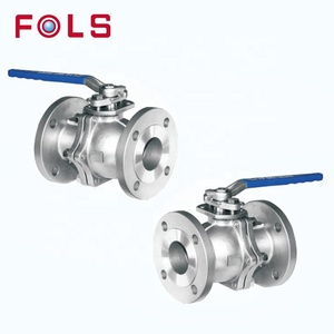Válvula de bola tipo palanca JIS 10K con brida, operada manualmente por 2 piezas, SCS31 SCS14 - Product Image 6
