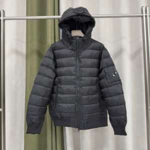 Chaqueta Acolchada con Capucha para Hombre, Abrigo de Invierno a Prueba de Viento, Color Sólido, Ropa Exterior Informal, Relleno de Poliéster, Corte Regular - Product Image 2