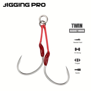 ตะขอเบ็ดตก<span class=keywords><strong>ปลา</strong></span>คู่ Kona Fishing รุ่น Micro Clamp Assist ขนาด 1/0-4.0 อุปกรณ์ตกปลาทะเล ผลิตจากเหล็กกล้าคาร์บอนสูง ใช้กับสาย PE - Product Image 3