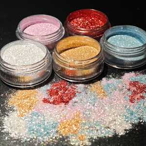 Mỹ phẩm bột kim cương kim loại cao sắc tố long lanh Duochrome ánh sáng lung linh Loose Eyeshadow tối fairvegan Holographic bóng mắt - Product Image 2