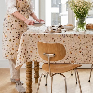 Custom Printed Woven French Luxury Flax 100% Pure Linen/Cotton Linen <b>Tablecloth</b> with Custom Size for Home&Wedding Use - Product Image 3