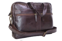 Nouveauté Sac pour ordinateur portable en cuir véritable pour homme Grande capacité Cuir de vachette pleine fleur Logo personnalisé Vente en gros