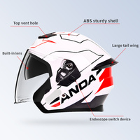 Casques AD modulaires unisexes de haute technologie en ABS avec double visière Nouveau protège-tête de moto Half Face Direct Factory pour adultes