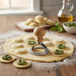 Taglierina Ravioli rotonda linea Sybaris Ø4 5cm scatola di 160 per Pasta - Product Image 3