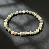 Bracelet extensible en pierre naturelle flamme 6 mm, tendance et best-seller, pour la guérison, bijou quotidien, cadeau