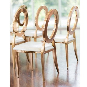 Chaises de banquet de qualité commerciale en or premium, résistantes aux intempéries, pour mariages en plein air, réceptions et événements spéciaux - Product Image 1