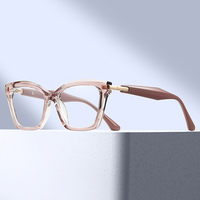 Lunettes anti-lumière bleue pour femmes MS 82334, monture œil de chat en TR90, branches polies minimalistes, polyvalentes pour le quotidien