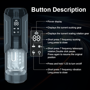 Pleasure Factory Thrusting Rotating Sucking Masturbators for Men <strong>Masturbation</strong> Toys 4 in 1 Male Machine - Product Image 3