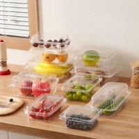 Boîte Cadeau pour Fruits Secs, Emballage Premium en Plastique Transparent avec Couvercle Verrouillable pour Noix et Amandes
