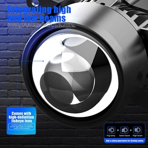 Projecteur de lentille Bi Led pour voiture, feu antibrouillard Led à double faisceau, 6500K 3000K, 3 pouces, étanche, 110W, pour <span class=keywords><strong>Toyota</strong></span> Nission et autres voitures - Product Image 3