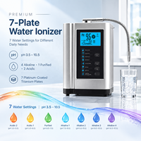 EHM-729 Ioniseur d'eau alcaline électrique de comptoir à 7 plaques pour usage domestique et hôtelier