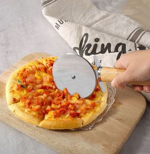 Wooden Handle Metal Pizza Tools Kitchenware Kit <b>Baking</b> Set With Stainless Steel Whisk Sustainable Kitchen Gadgets - Product Image 2