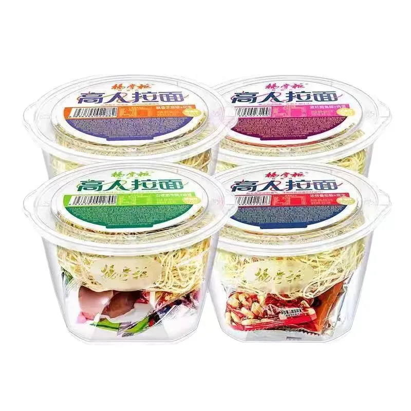 Venda quente marca privada macarrão ramen abalone sabor tomate sabor gergelim sabor cano macarrão instantâneo