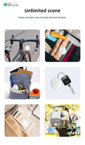 プラスチック製GPSスマートトラッカー紛失防止機能付きiTag「Find My」追跡iOSアプリ対応ワイヤレスエアタグリモートペットカメラバッテリー付属 - Product Image 6