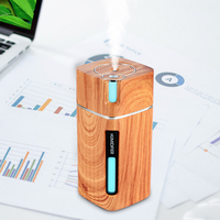 Humidificateur à grain de bois USB 2022 Offre Spéciale, diffuseur de voiture, brumisateur froid, humidificateur portable 300ml