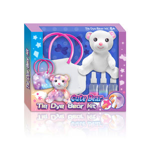 Kits DIY Tie Dye personnalisés pour enfants <span class=keywords><strong>Ours</strong></span> licorne de <span class=keywords><strong>dessin</strong></span> animé <span class=keywords><strong>mignon</strong></span> avec sac - Product Image 3