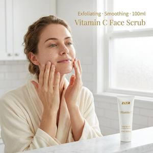 Vitamin C Brightening Face <b>Body</b> <b>Scrub</b> 100ml Gentle Exfoliating Shea Butter Dead Skin Removal Glow - Product Image 2