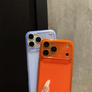 เคส TPU แบบด้านกันกระแทกบางเฉียบโปร่งแสงพร้อมดีไซน์สีพื้นสำหรับ 18 17 Pro Max 16 Pro Max 15 Pro 14 13 12 - Product Image 3
