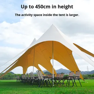 Carpa de Camping Extensible de Doble Capa de Material Oxford para Exteriores, Tipo Cuatro Estaciones, con <span class=keywords><strong>3</strong></span> Picos, con Capacidad para 30-40 Personas - Product Image 3