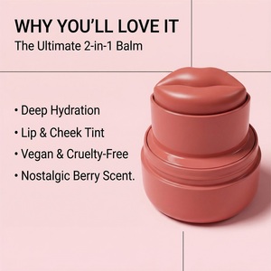Stick per Trucco Vegano e Cruelty-free 2 in 1 per Labbra e <span class=keywords><strong>Guance</strong></span>, Tinta Idratante, Blush e Balsamo Labbra con Etichetta Privata - Product Image 2
