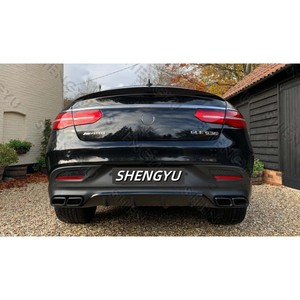 Kit de carrocería para <span class=keywords><strong>Mercedes</strong></span> Benz <span class=keywords><strong>GLE</strong></span> W166 COUPE <span class=keywords><strong>Sport</strong></span> 16-19 Cambio a AMG Incluye montaje de parachoques delantero de coche tubos de escape de labio trasero - Product Image 3