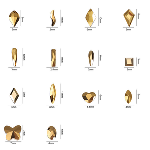 1440件/袋矿山黄金平板玻璃水钻美甲水钻 - Product Image 3