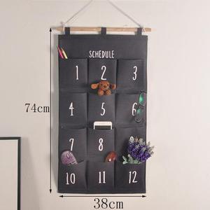 Organisateur suspendu à 6 poches pour stylos et fournitures de maternelle, à accrocher sur la porte - Product Image 1
