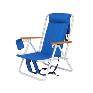 Chaise de plage pliable légère et portable pour le camping, la pêche et les activités de plein air - Product Image 1