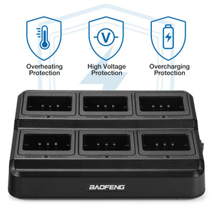 BAOFENG เครื่องชาร์จแบตเตอรี่6ช่องสำหรับเครื่องรับส่งวิทยุเครื่องชาร์จแบตเตอรี่ลิเธียมไอออน5V 2A ตัวแสดงสถานะพลังงาน - Product Image 5