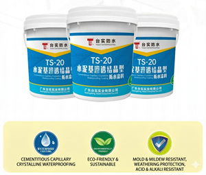 Peinture imperméable hautement élastique résistante aux fissures Revêtement d'étanchéité pour toiture en béton - Product Image 2