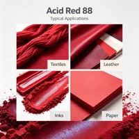Rouge acide 88, colorant azo pour la teinture de la laine, du nylon, de la soie, du cuir et du papier