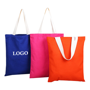 Sac fourre-tout en toile de taille moyenne avec poignées blanches, sac fourre-tout pour les courses, plusieurs options de couleurs pour un usage quotidien. - Product Image 1