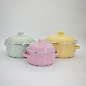 Senny, talleres y fábricas, venta de productos al por mayor, ollas de Horno Holandés esmaltadas, <span class=keywords><strong>olla</strong></span> de esmalte de porcelana blanca - Product Image 2