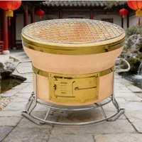 Barbecue de jardin Hibachi le plus vendu, grils de barbecue ronds de table en charbon de bois pour l'extérieur