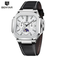 Benyar 5221 Schlichte Herren-Analoguhr Wasserdicht Wasserresistent Mode Business-Uhren Herren Armbanduhr