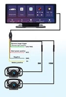 IPoster nouveau best-seller 10.26in DVR moniteur caméra de recul Carplay sans fil Android Auto pour camion caravane