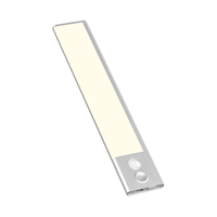 Lampe de nuit LED magnétique sans fil rechargeable, capteur de mouvement, éclairage sous armoire, pour placard, chambre et cuisine
