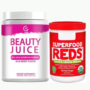 OEM Organic Reds Super food Pulver Beste Verkostung Bio Red Juice Super Food Energie und Detox Antioxidantien & Energizing