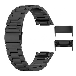 Correa de <span class=keywords><strong>Reloj</strong></span> de Acero Inoxidable de <span class=keywords><strong>Alta</strong></span> Calidad, Ajustable y de Lujo, con Acabado en Negro, Oro Rosa, Plata y Oro para <span class=keywords><strong>Fitbit</strong></span> Charge 5/6 - Product Image 1